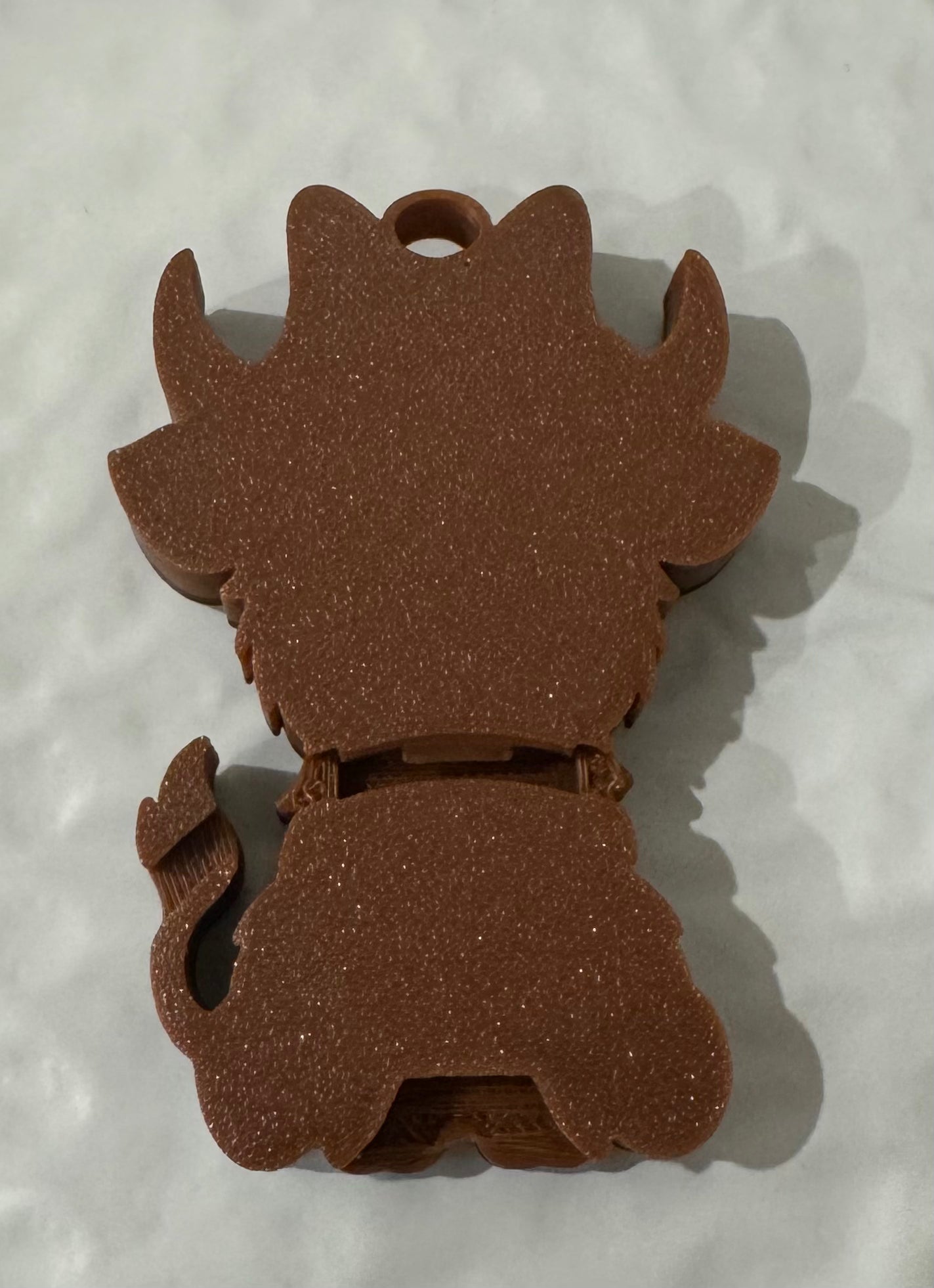 Highland Cow Soda Can Opener w/ Teal Bow