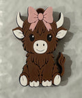 Highland Cow Soda Can Opener w/ Pink Bow